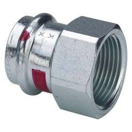 Raccord droit électrozingué F