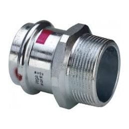 Raccord droit électrozingué M